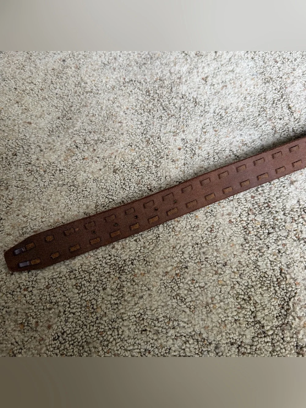 Banana Republic Brown Laced Leather Belt Size Small